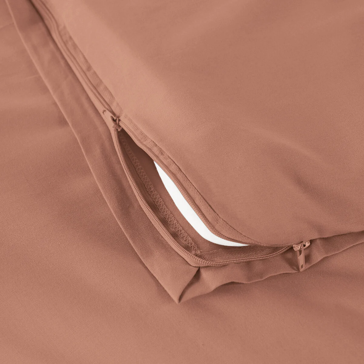 Scénario Plain 100% Cotton Zipped Duvet Cover – image 3