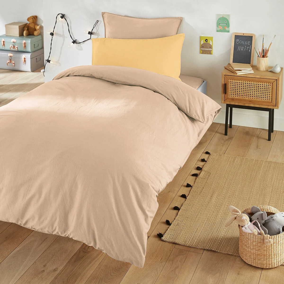 Scenario 100% Washed Cotton Duvet Cover – image 1