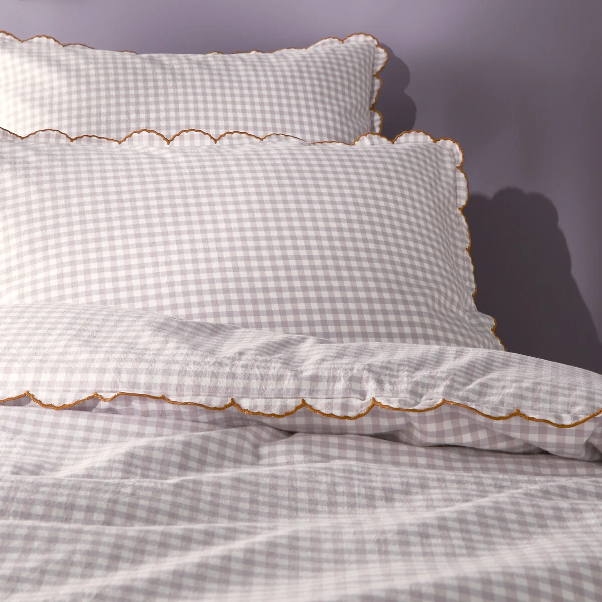 Lilou Gingham 100% Cotton Duvet Cover – image 2