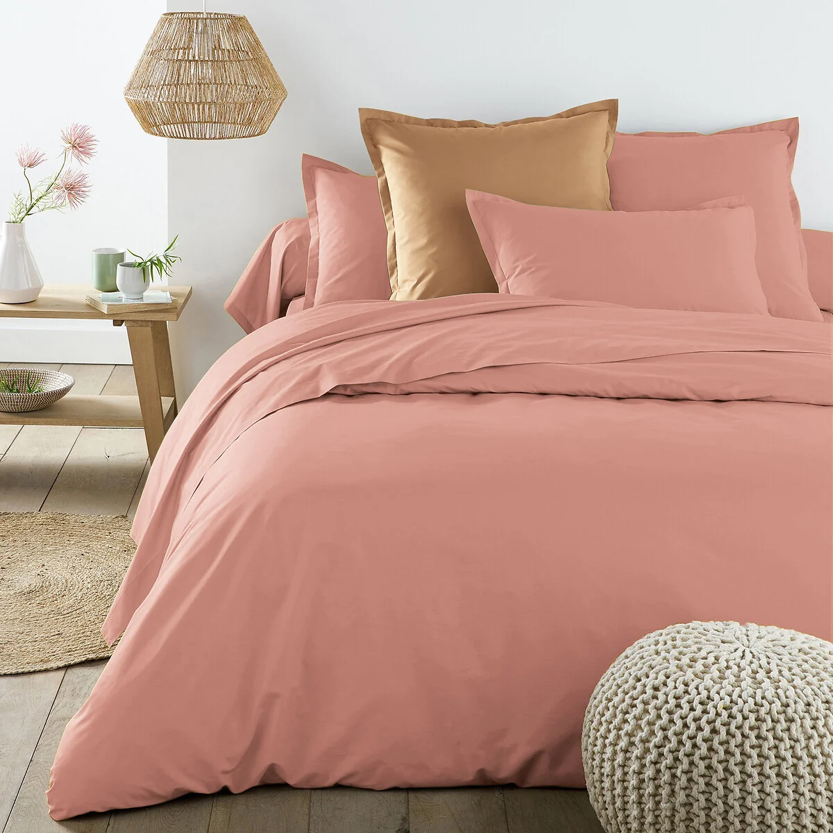 Best Quality Plain 100% Cotton Percale 200 Thread Count Duvet Cover – image 1