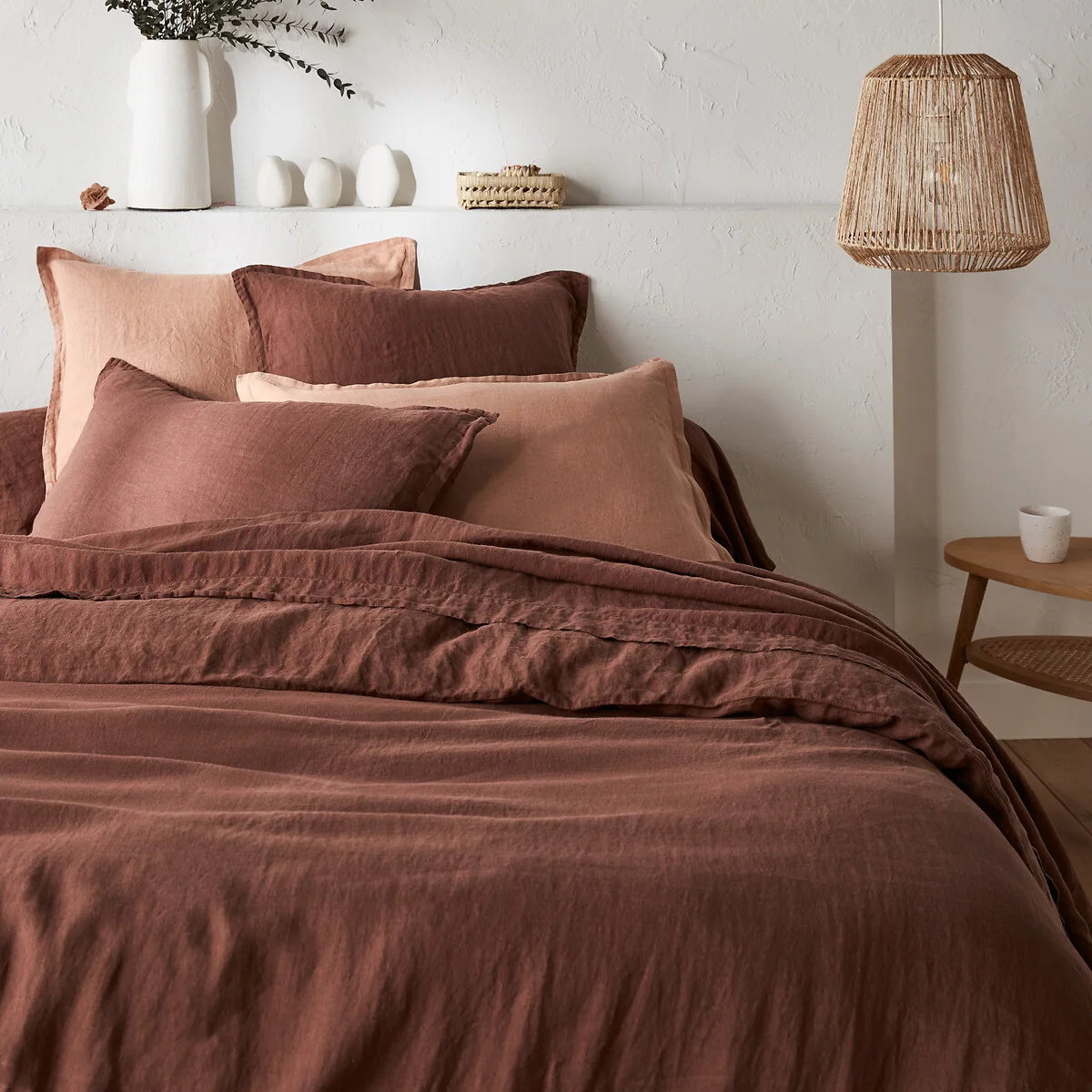 Linot Plain 100% Washed Linen Duvet Cover – image 1