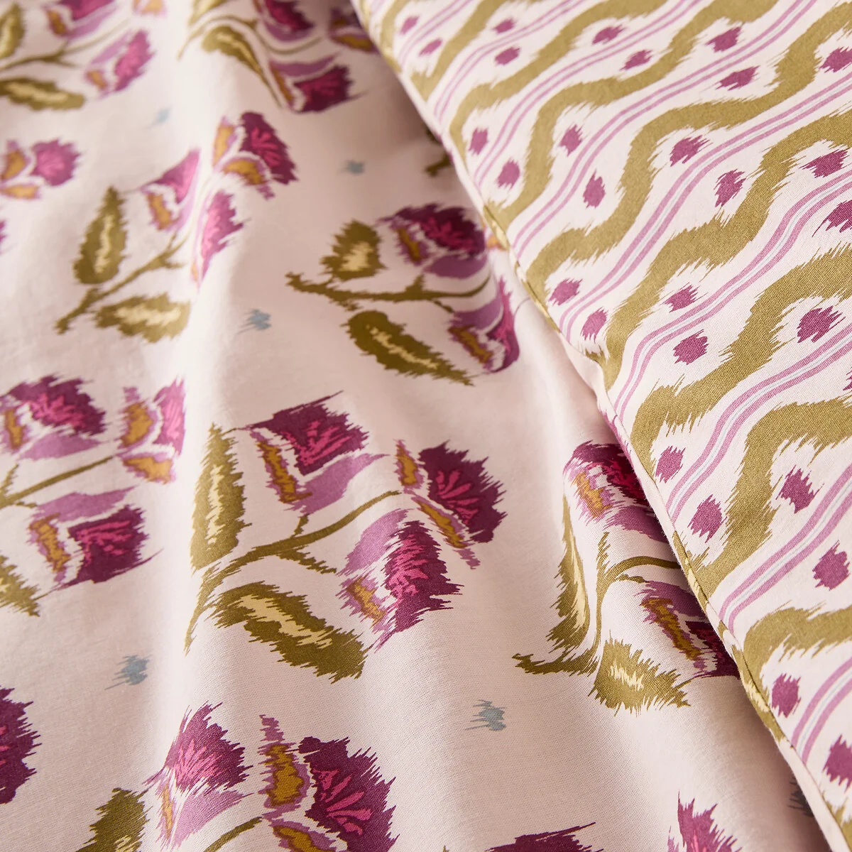 Antes Floral Print Washed Cotton Duvet Cover – image 4