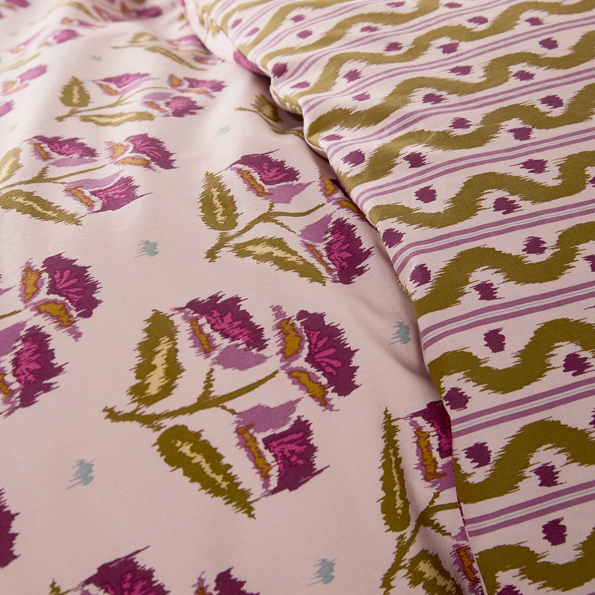 Antes Floral Print Washed Cotton Duvet Cover – image 5