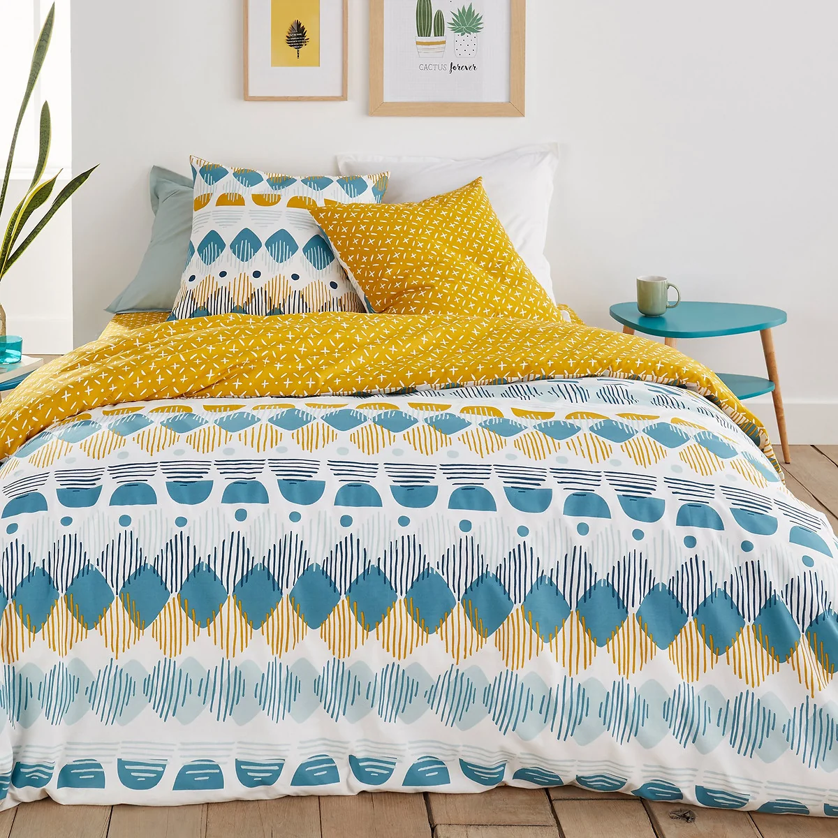 Cool Geometic 100% Cotton Duvet Cover – image 1