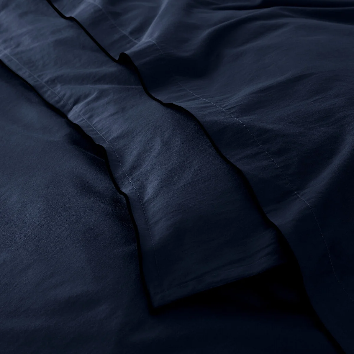 Victor Plain Washed Cotton Satin 300 Thread Count Duvet Cover – image 3