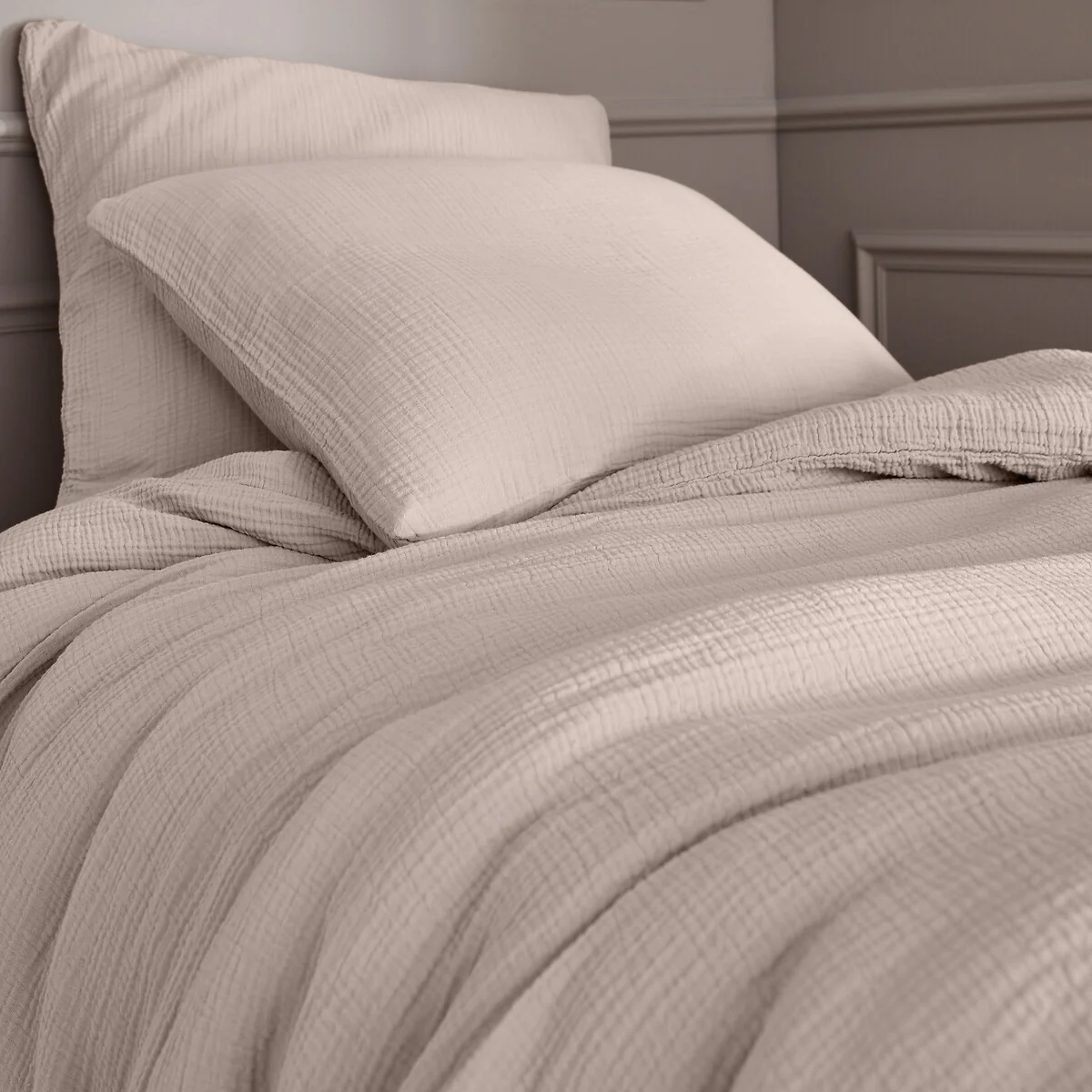 Yafa Organic Cotton Muslin 200 Thread Count Duvet Cover – image 2