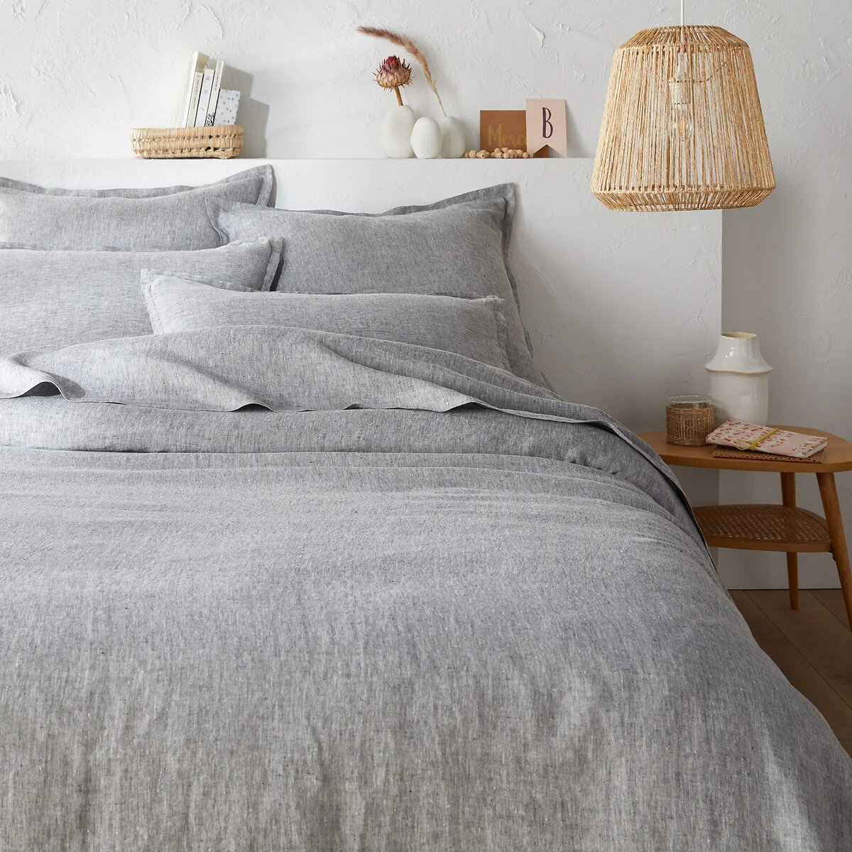 Linot Plain 100% Washed Linen Duvet Cover – image 2