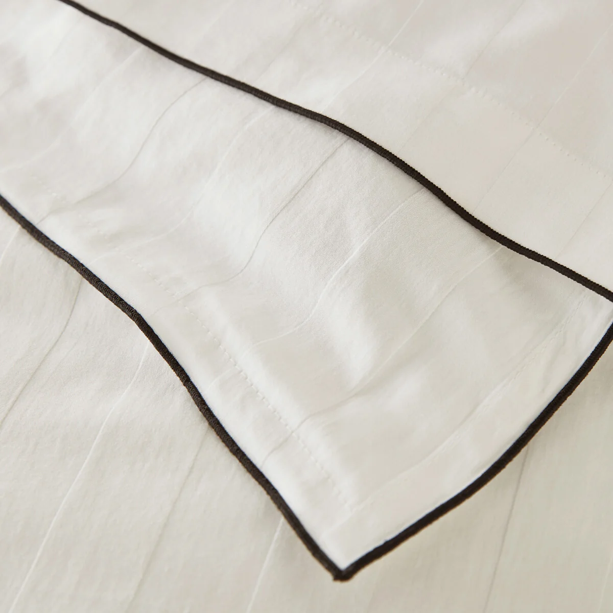 Victor Striped 100% Washed Cotton Satin 300 Thread Count Duvet Cover – image 4