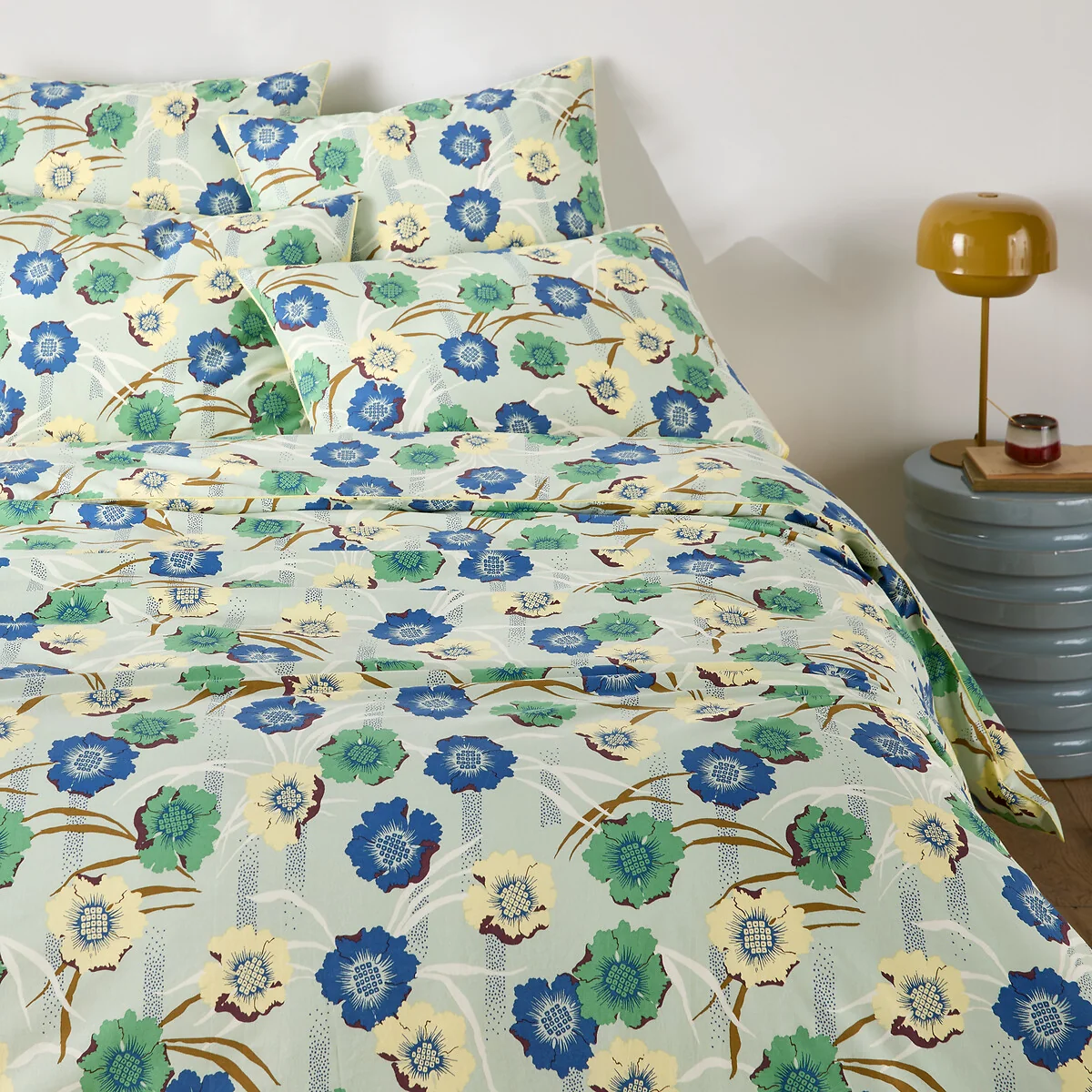 Mowan Floral Cotton Percale Duvet Cover – image 3