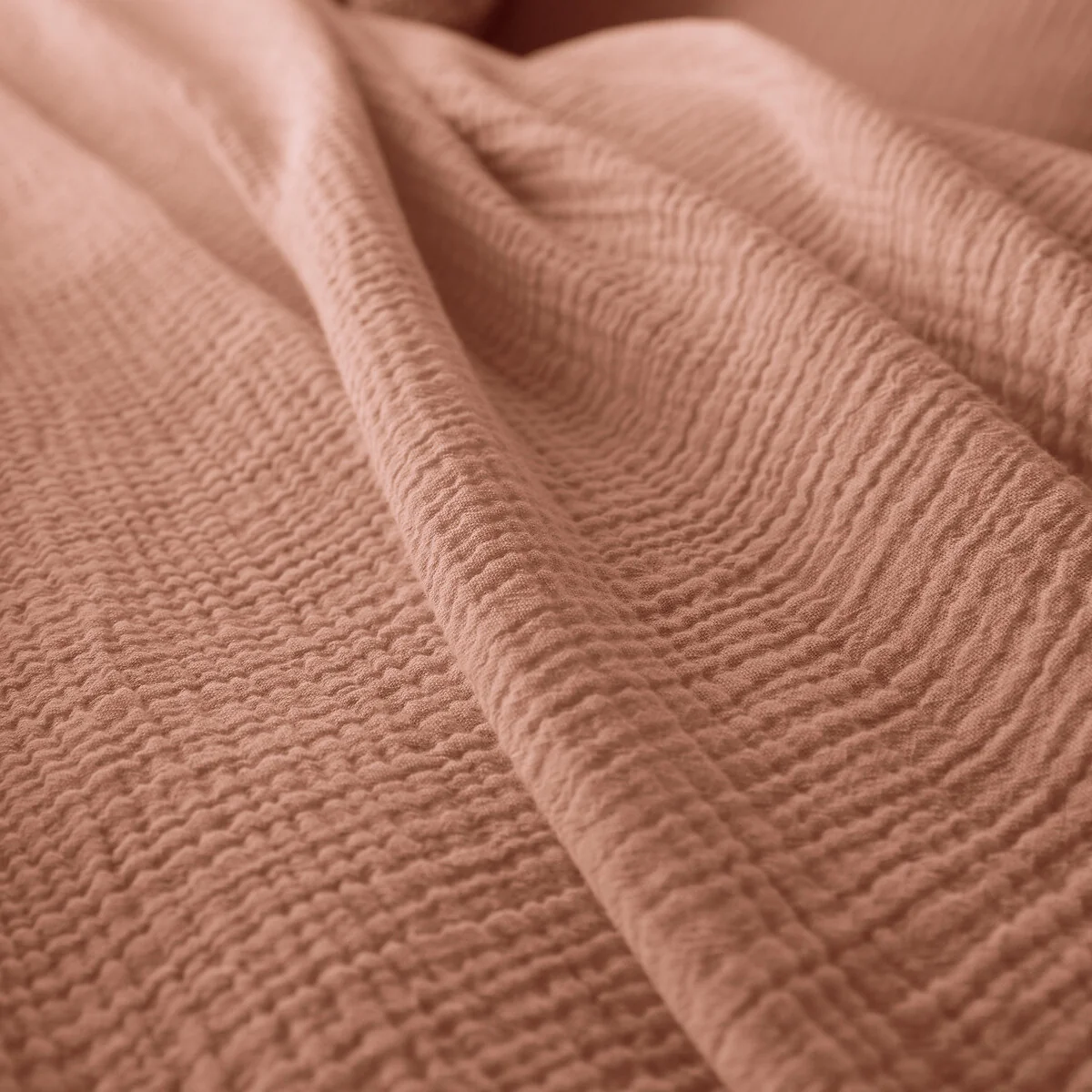 Kumla Plain 100% Cotton Muslin Duvet Cover – image 4