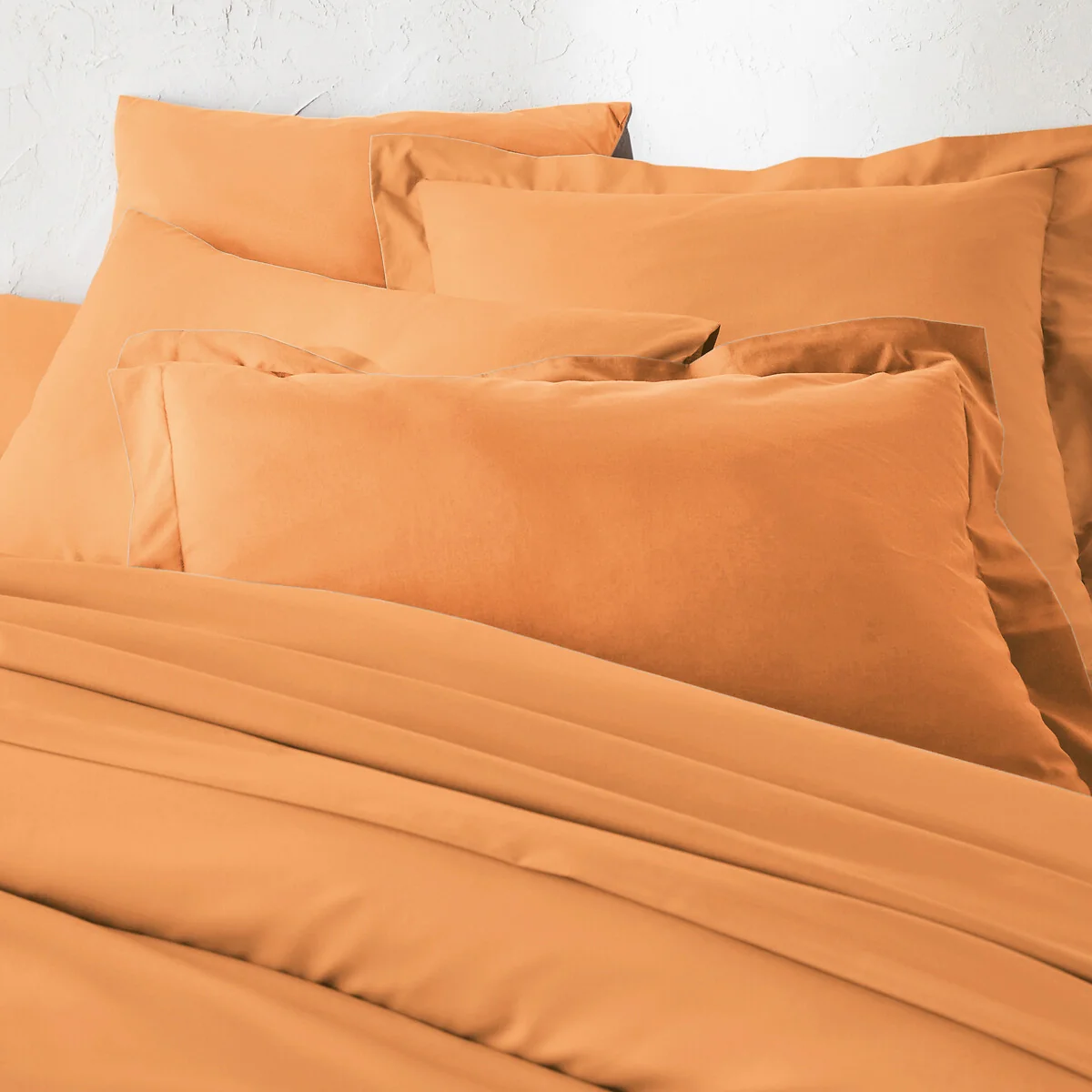 Scénario Plain 100% Cotton Zipped Duvet Cover – image 2
