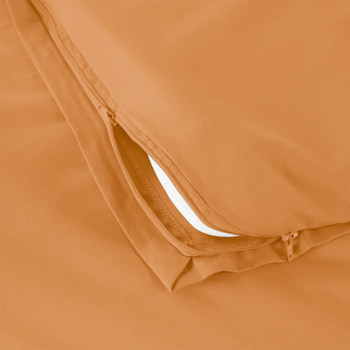 Scénario Plain 100% Cotton Zipped Duvet Cover – image 5