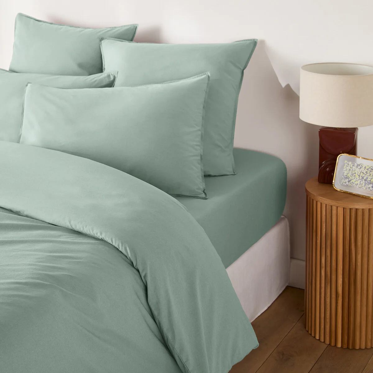 Scenario Plain 100% Washed Cotton Duvet Cover – image 2