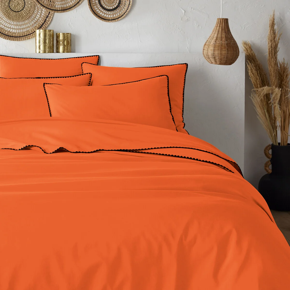 Les Signatures - Merida Embroidered Washed Cotton Duvet Cover – image 2