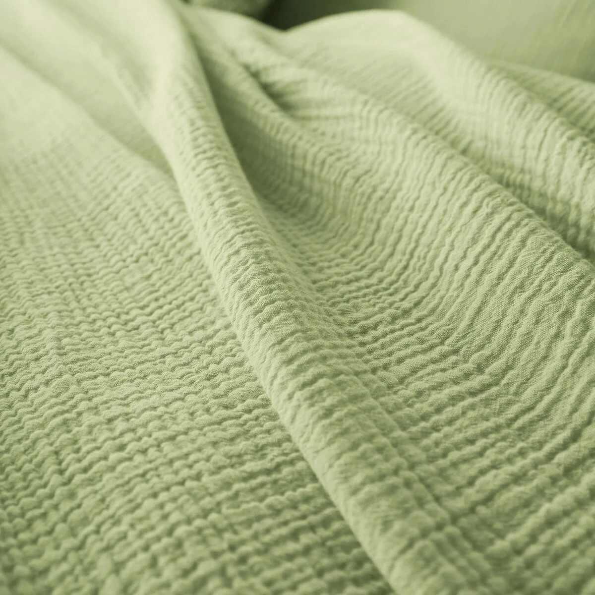 Kumla Plain 100% Cotton Muslin Duvet Cover – image 4