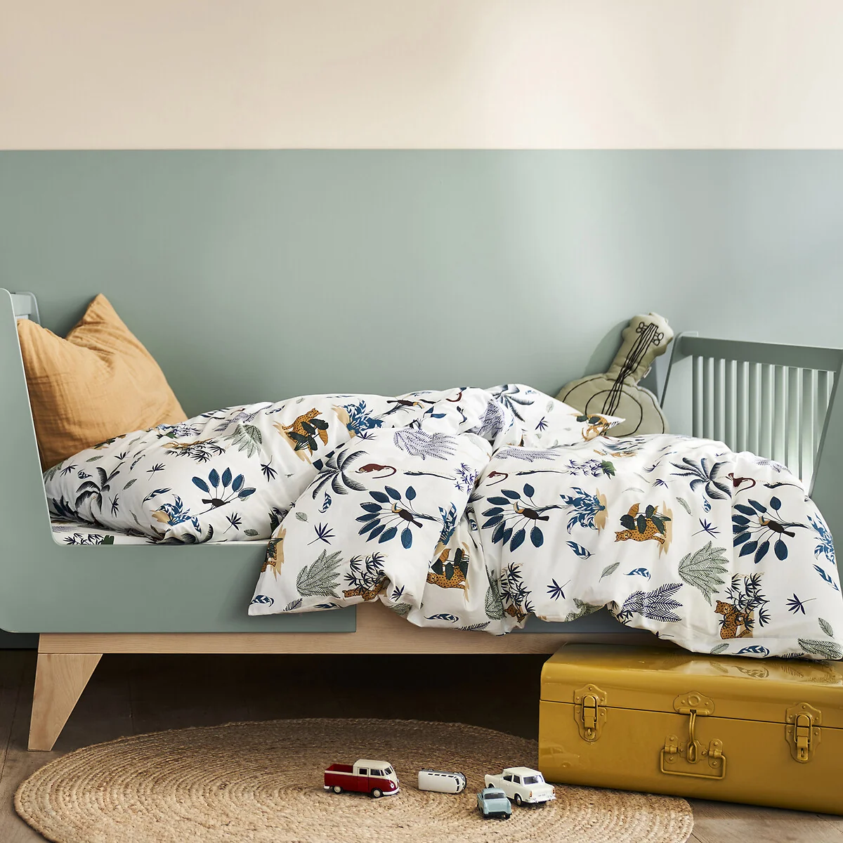 Little Jungle 100% Organic Cotton Duvet Cover – image 1