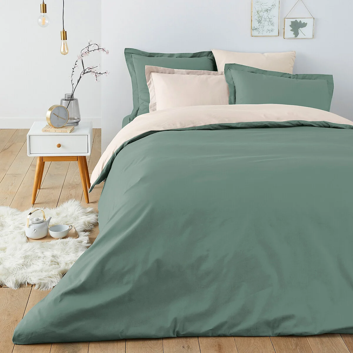 Two-Tone Cotton Duvet Cover – image 1