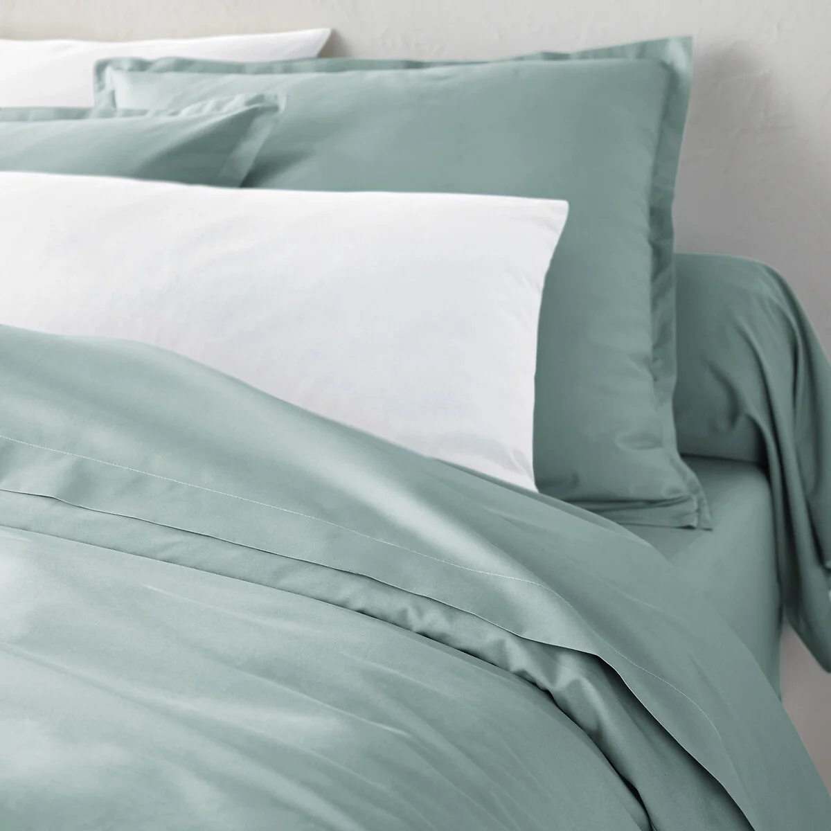 Scenario Cotton Percale 200 Thread Count Zip-Up Duvet Cover – image 2