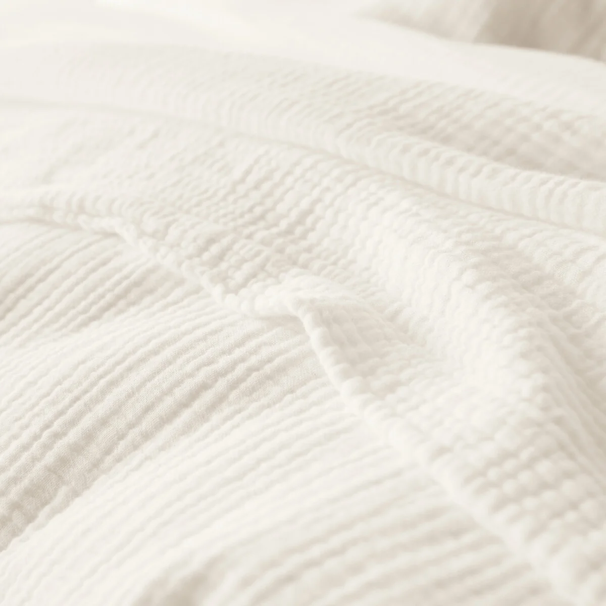 Kumla Plain 100% Cotton Muslin Duvet Cover – image 4