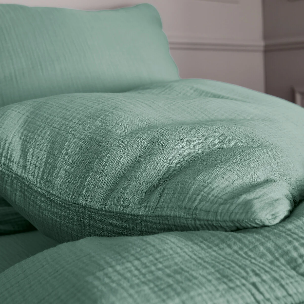 Yafa Organic Cotton Muslin 200 Thread Count Duvet Cover – image 3