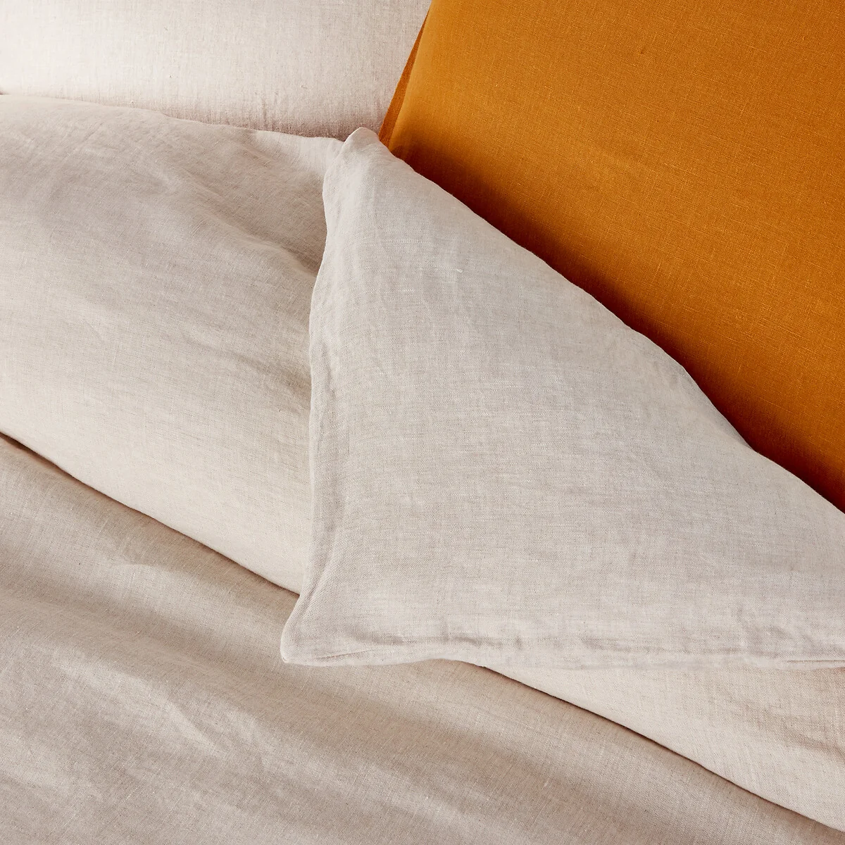 Linot Plain 100% Washed Linen Duvet Cover – image 2