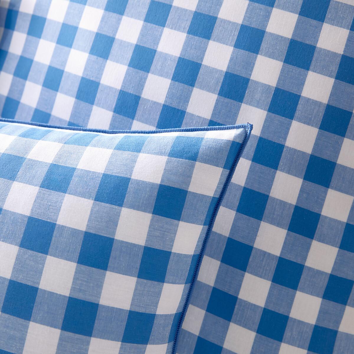 Veldi Blue Gngham 100% Cotton Duvet Cover – image 4