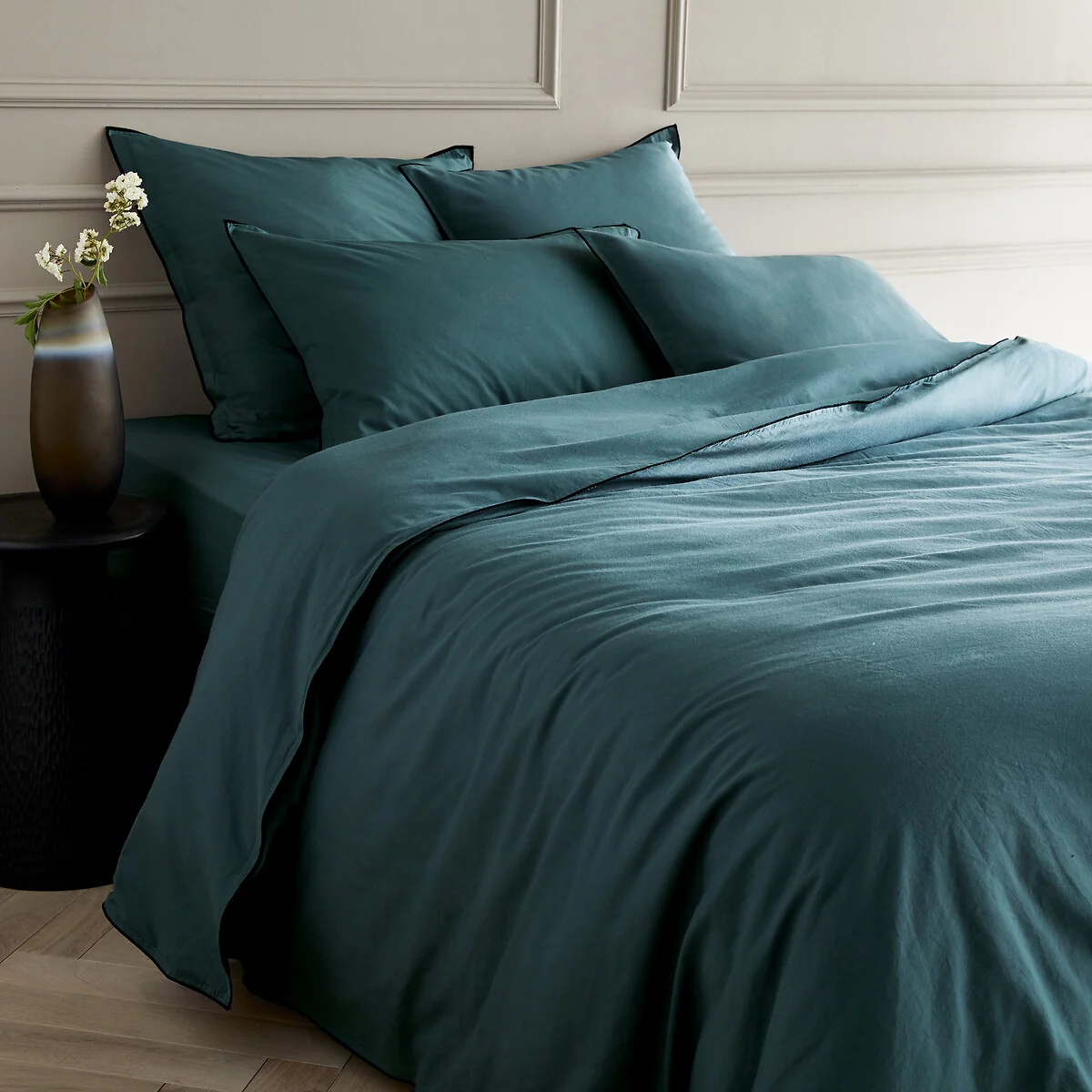 Washed Cotton Voile 400 Thread Count Duvet Cover – image 2