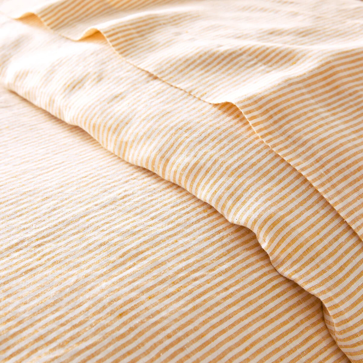 Limona Striped Washed Linen Duvet Cover – image 3