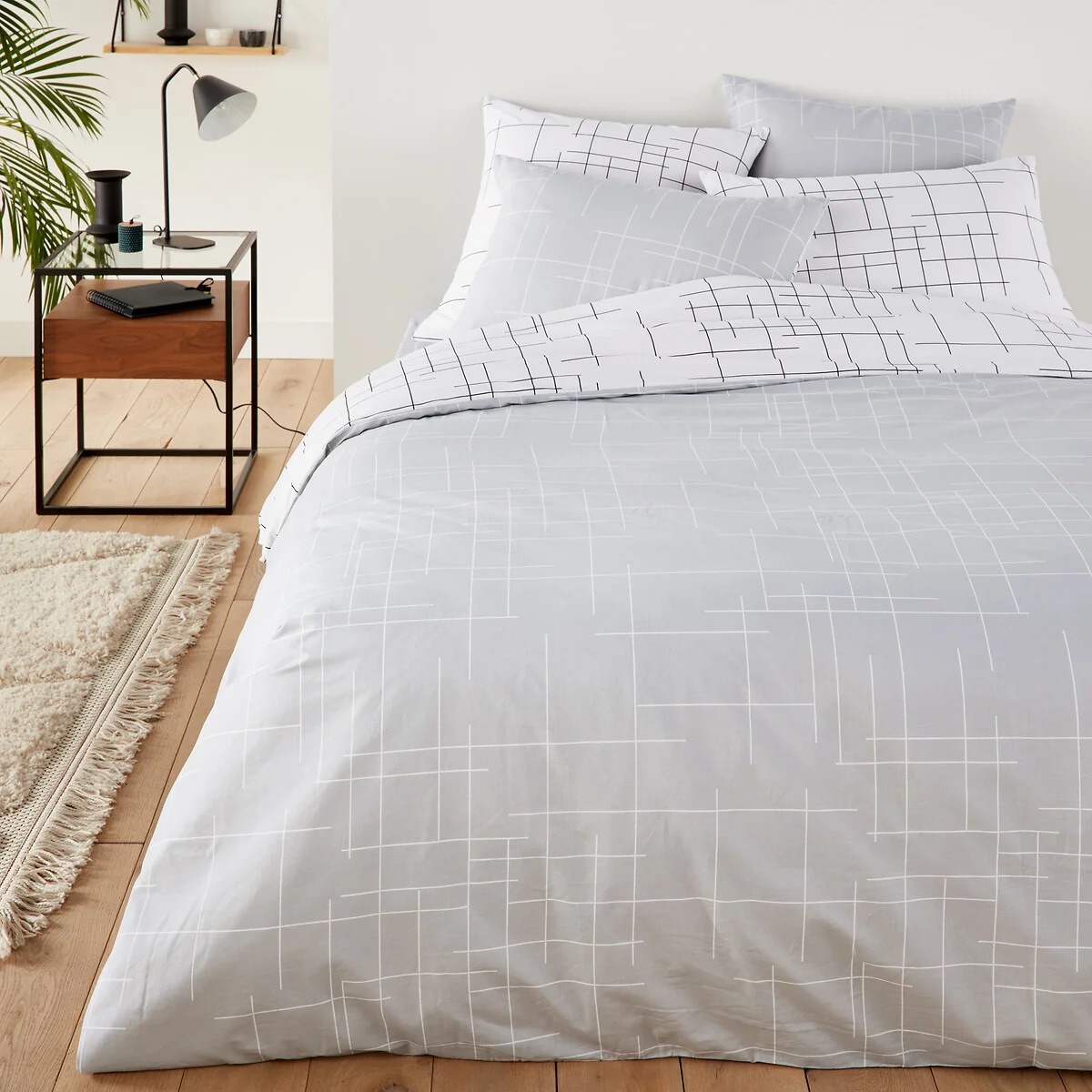 Charline 100% Cotton Reversible Duvet Cover – image 2