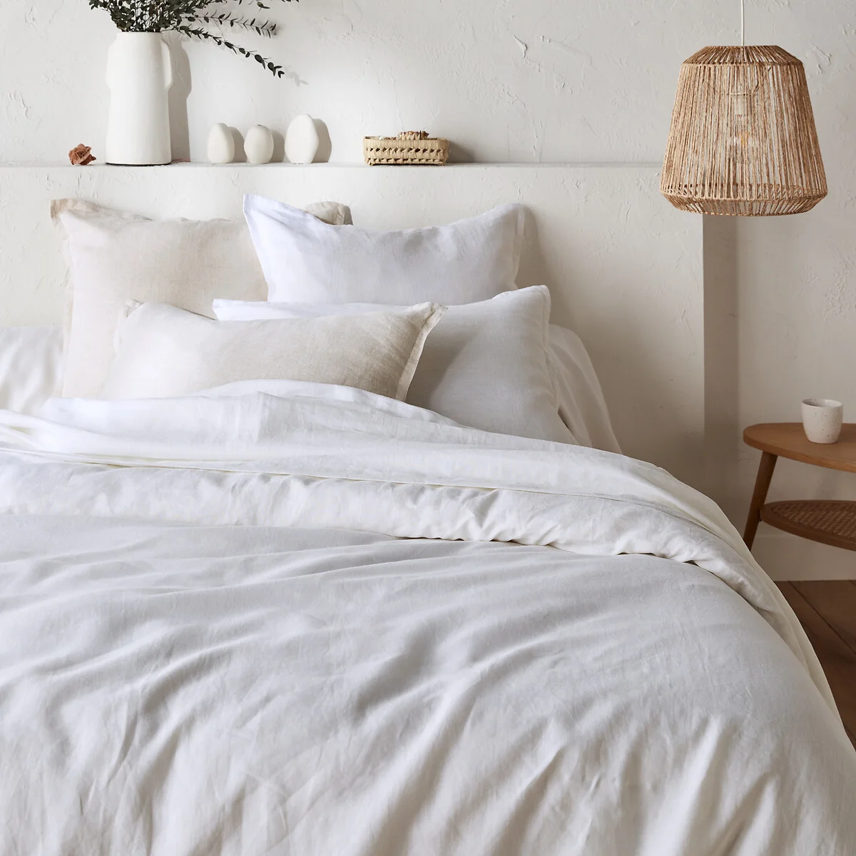 Linot Plain 100% Washed Linen Duvet Cover – image 1