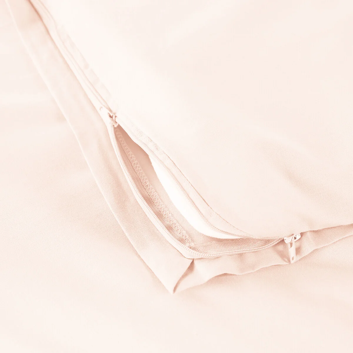 Scénario Plain 100% Cotton Zipped Duvet Cover – image 3