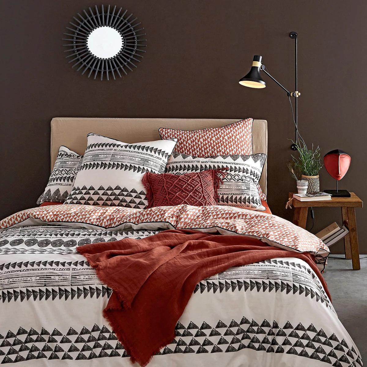 Tiebele Geometric 100% Cotton Duvet Cover – image 1