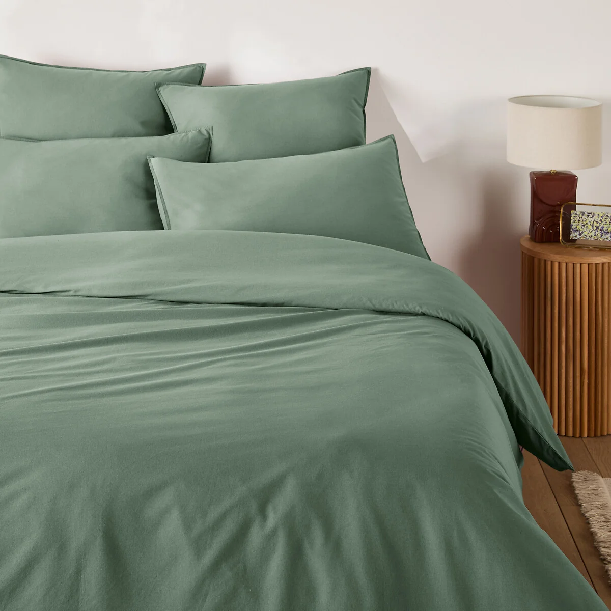 Scenario Plain 100% Washed Cotton Duvet Cover – image 5