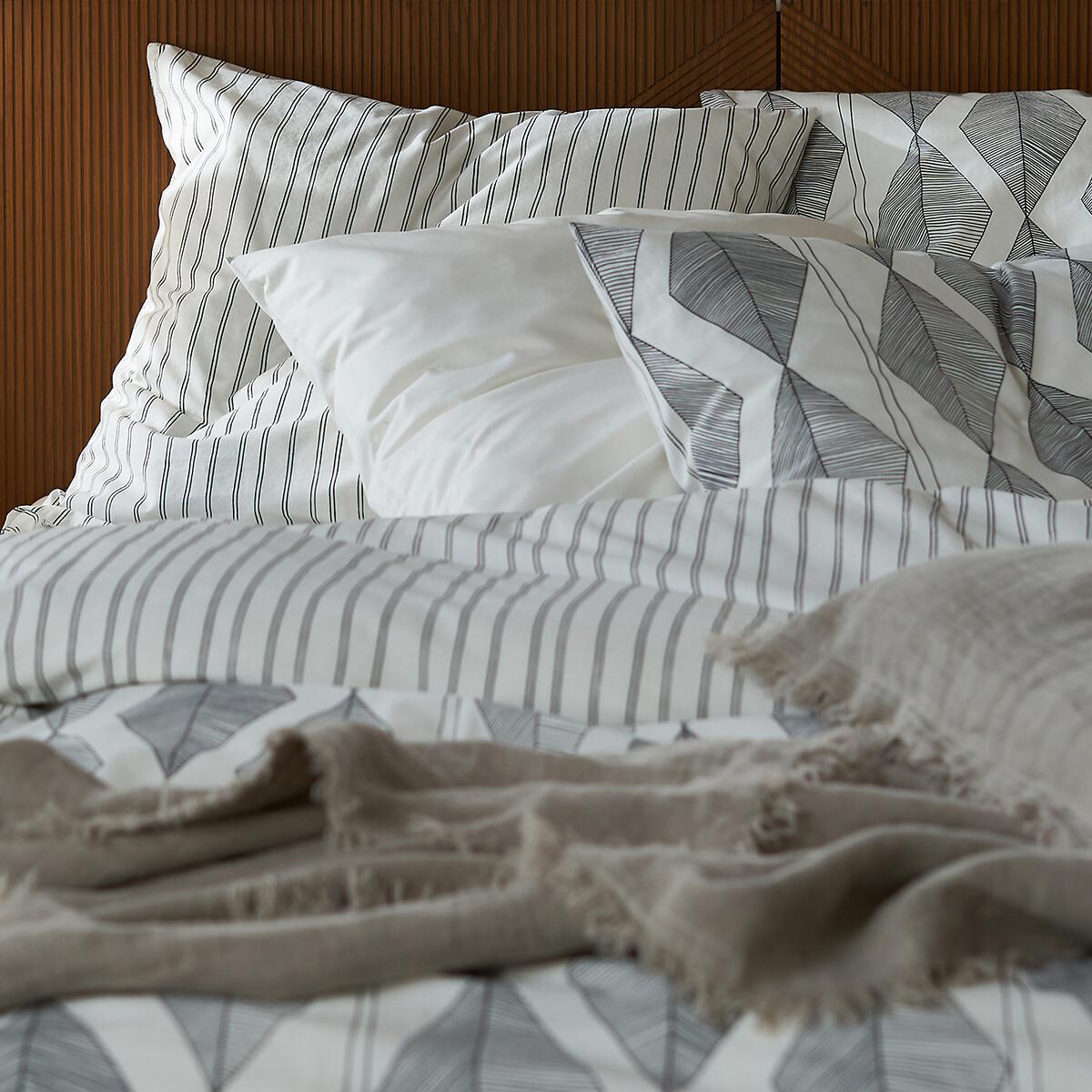 Assane Geometric 100% Washed Cotton Reversible Duvet Cover – image 2