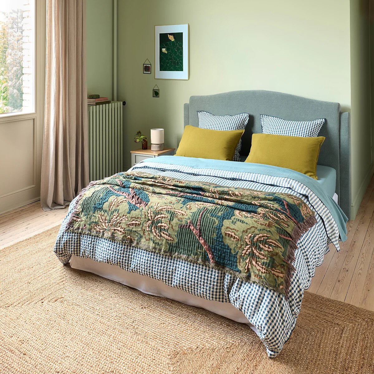 Cottage Blue Cotton Seersucker Duvet Cover – image 2