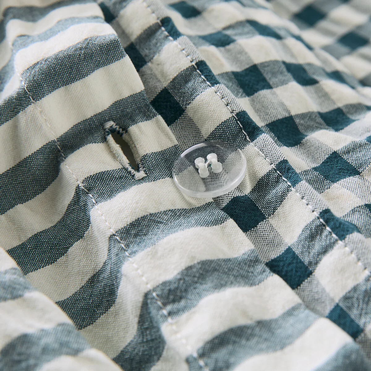 Cottage Blue Cotton Seersucker Duvet Cover – image 6