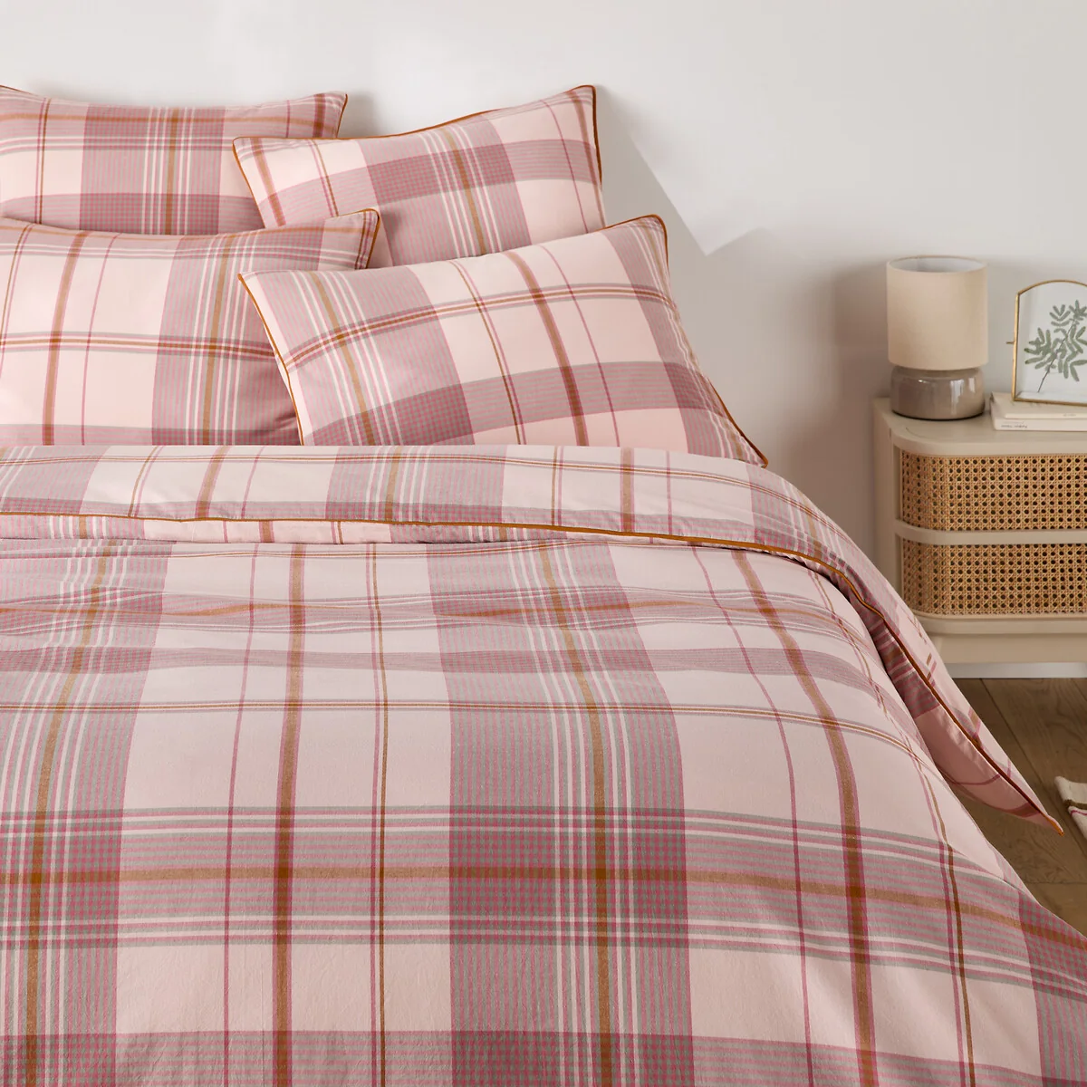 Dollon Checked Washed Cotton Yarn-Dyed Duvet Cover – image 3
