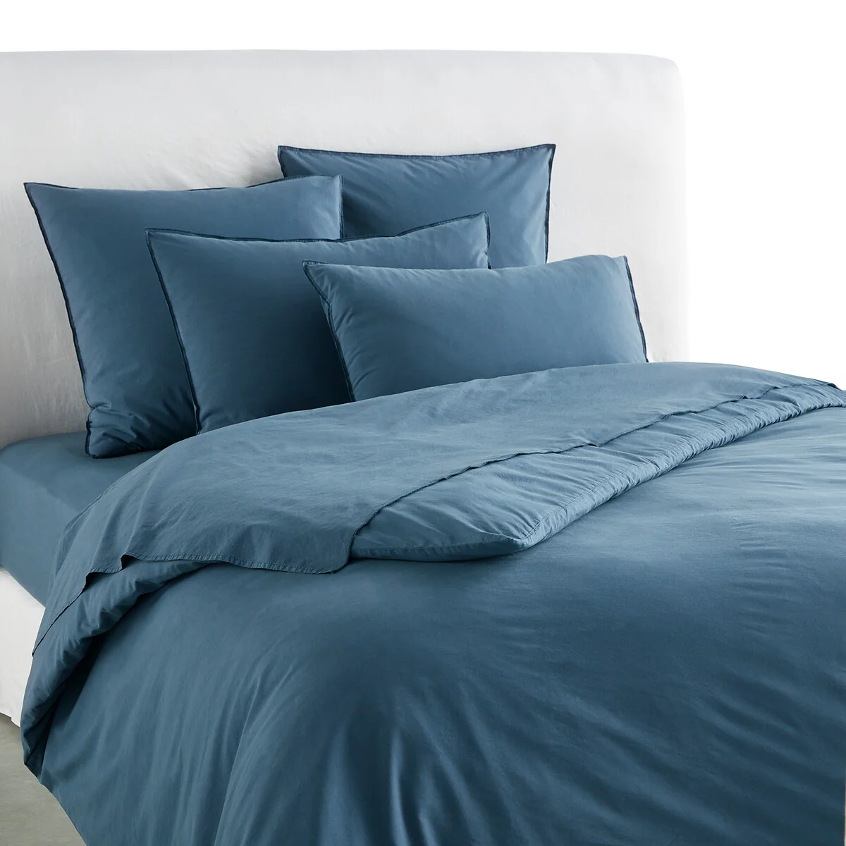 Lenza Organic Cotton Percale and Lyocell 200 Thread Count Duvet Cover – image 1