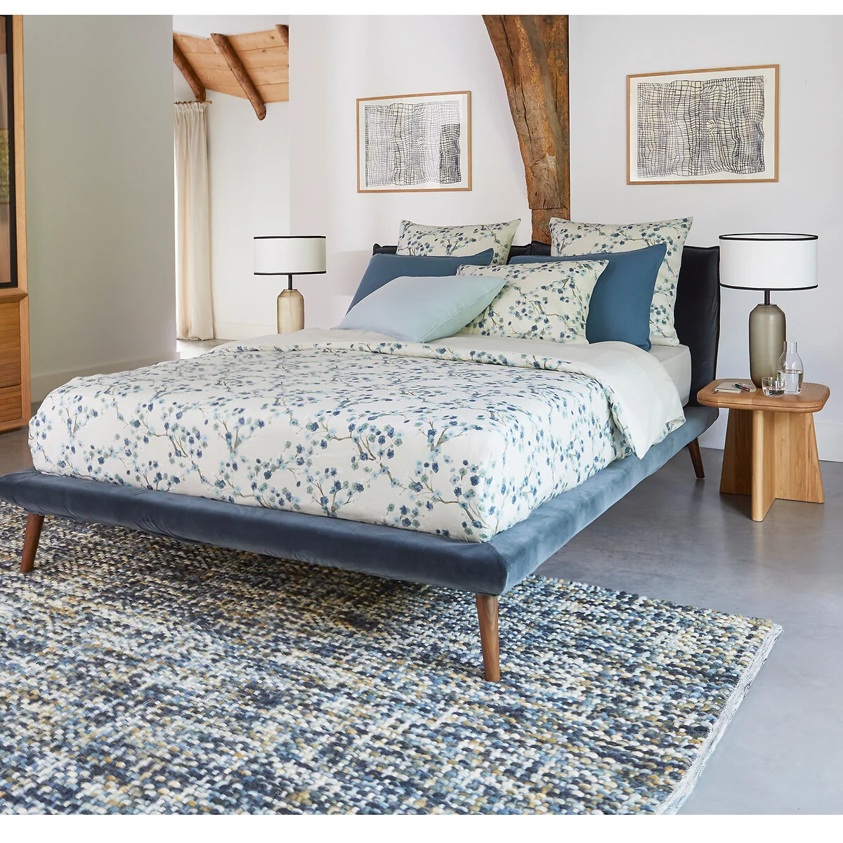 Nagoya Floral Organic Cotton & Hemp Duvet Cover – image 2