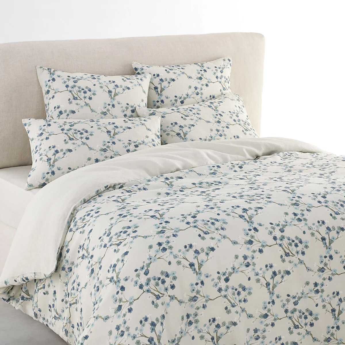 Nagoya Floral Organic Cotton & Hemp Duvet Cover – image 1