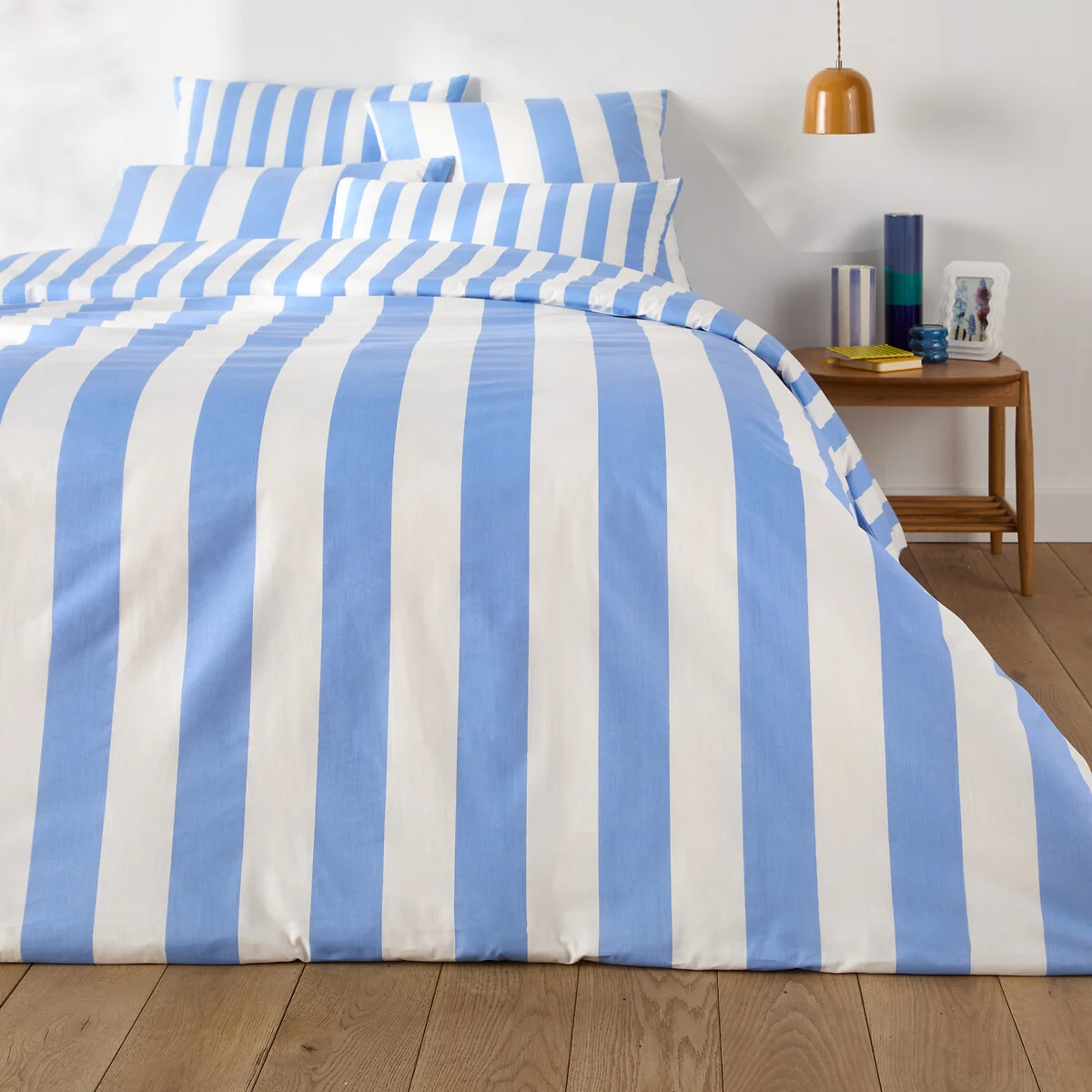 Hendaye Blue Cotton Duvet Cover – image 3
