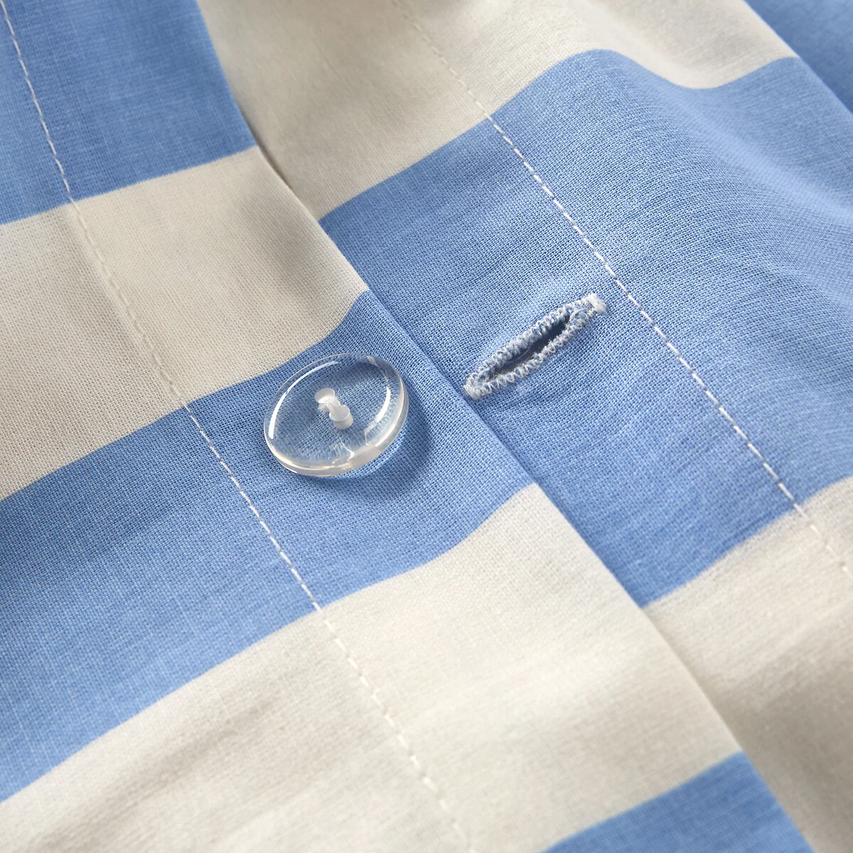 Hendaye Blue Cotton Duvet Cover – image 6