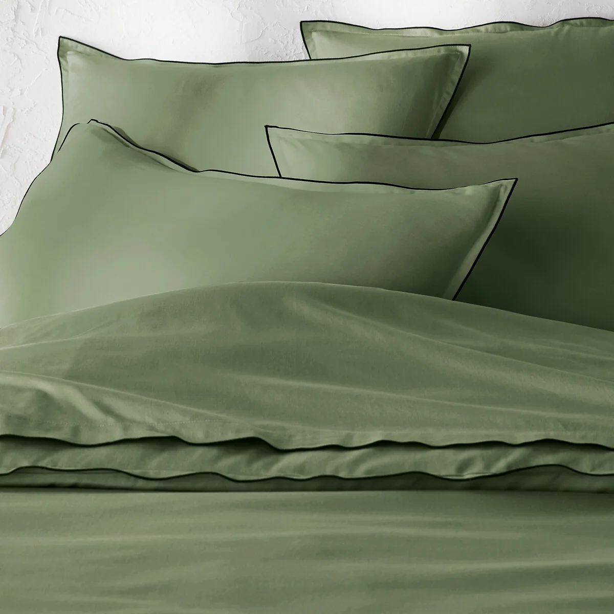 Victor Plain Washed Cotton Satin 300 Thread Count Duvet Cover – image 2