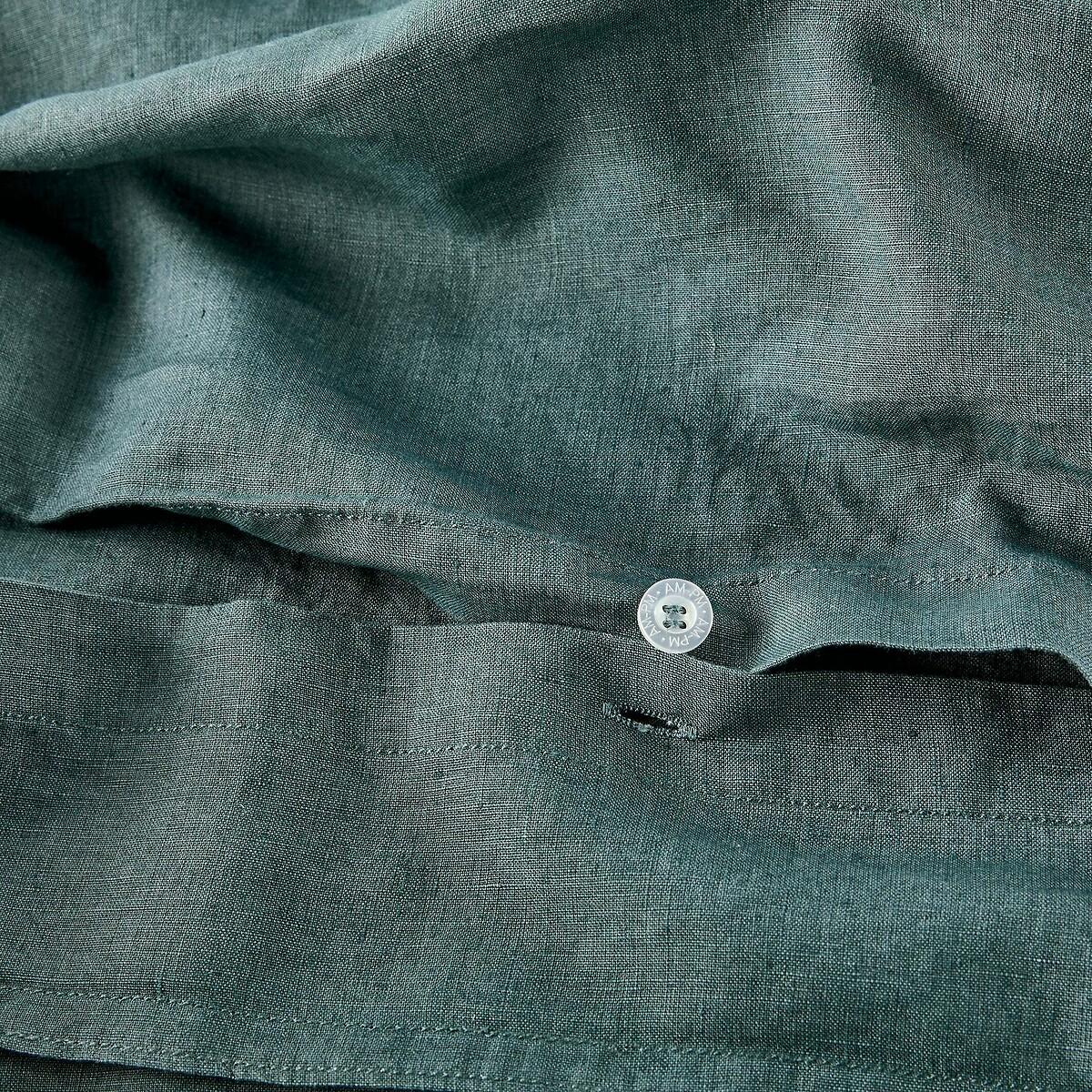 Carly Tassel 100% Washed Linen Duvet Cover – image 3