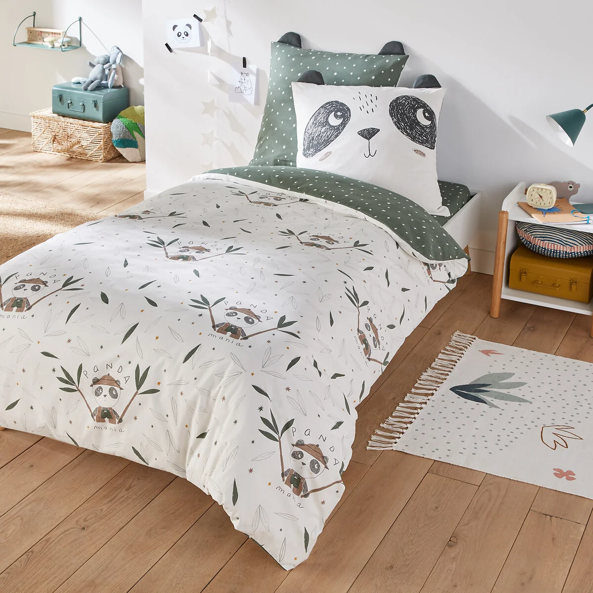 Panda Mania Animal Cotton Duvet Cover – image 1