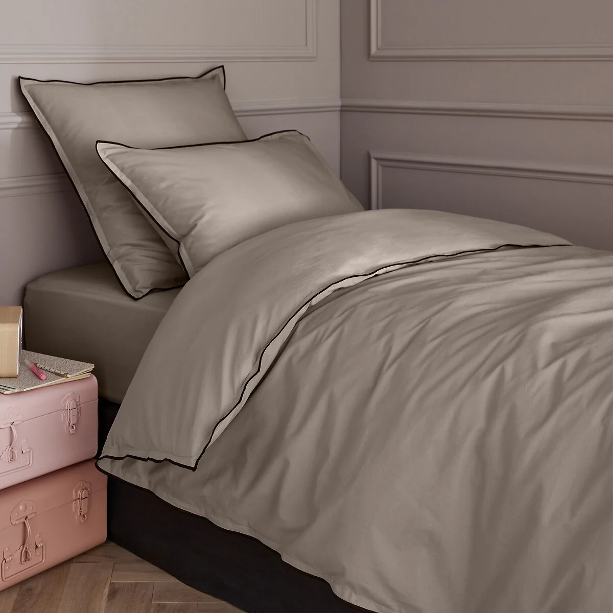 100% Organic Cotton Voile 400 Thread Count Duvet Cover – image 1
