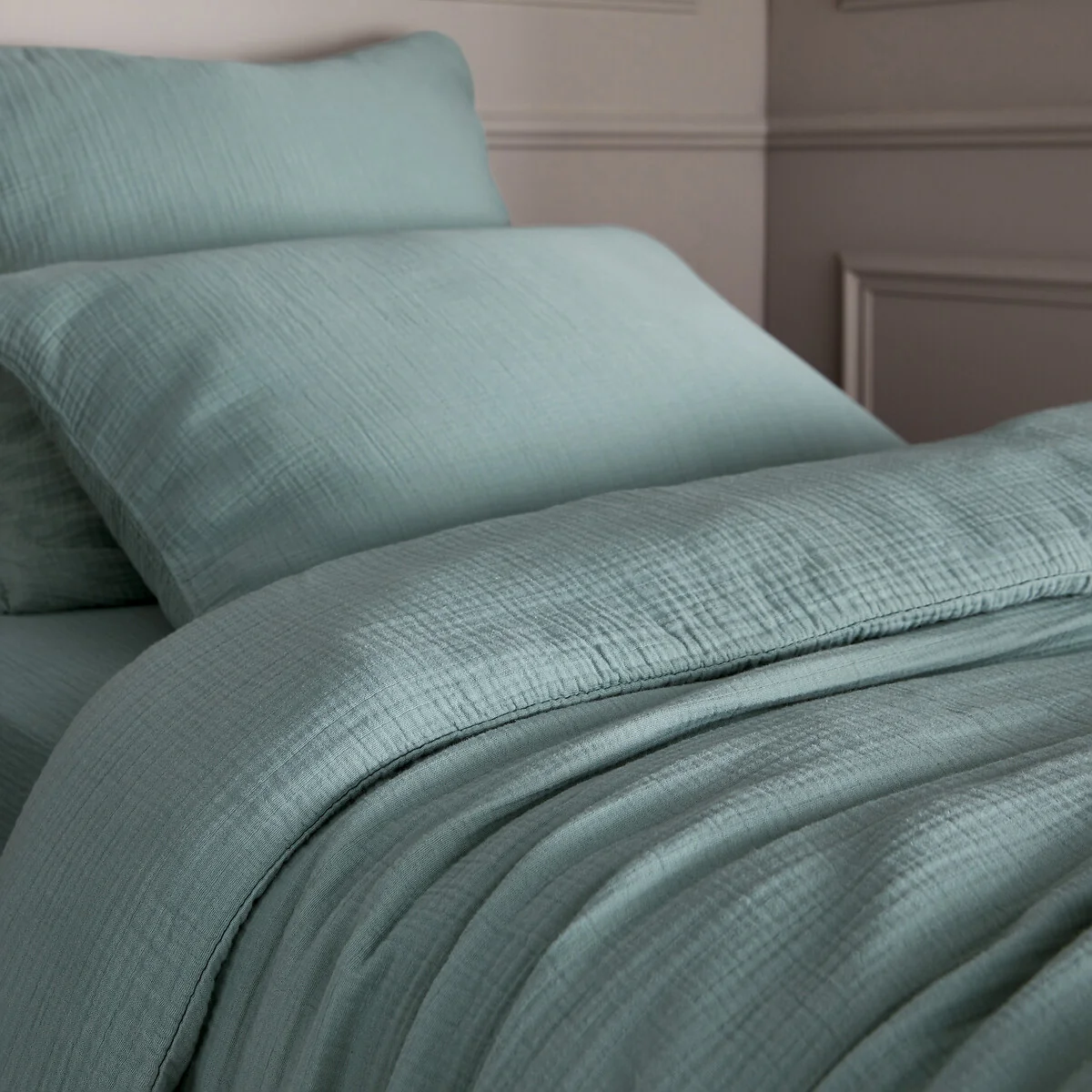 Yafa Organic Cotton Muslin 200 Thread Count Duvet Cover – image 2