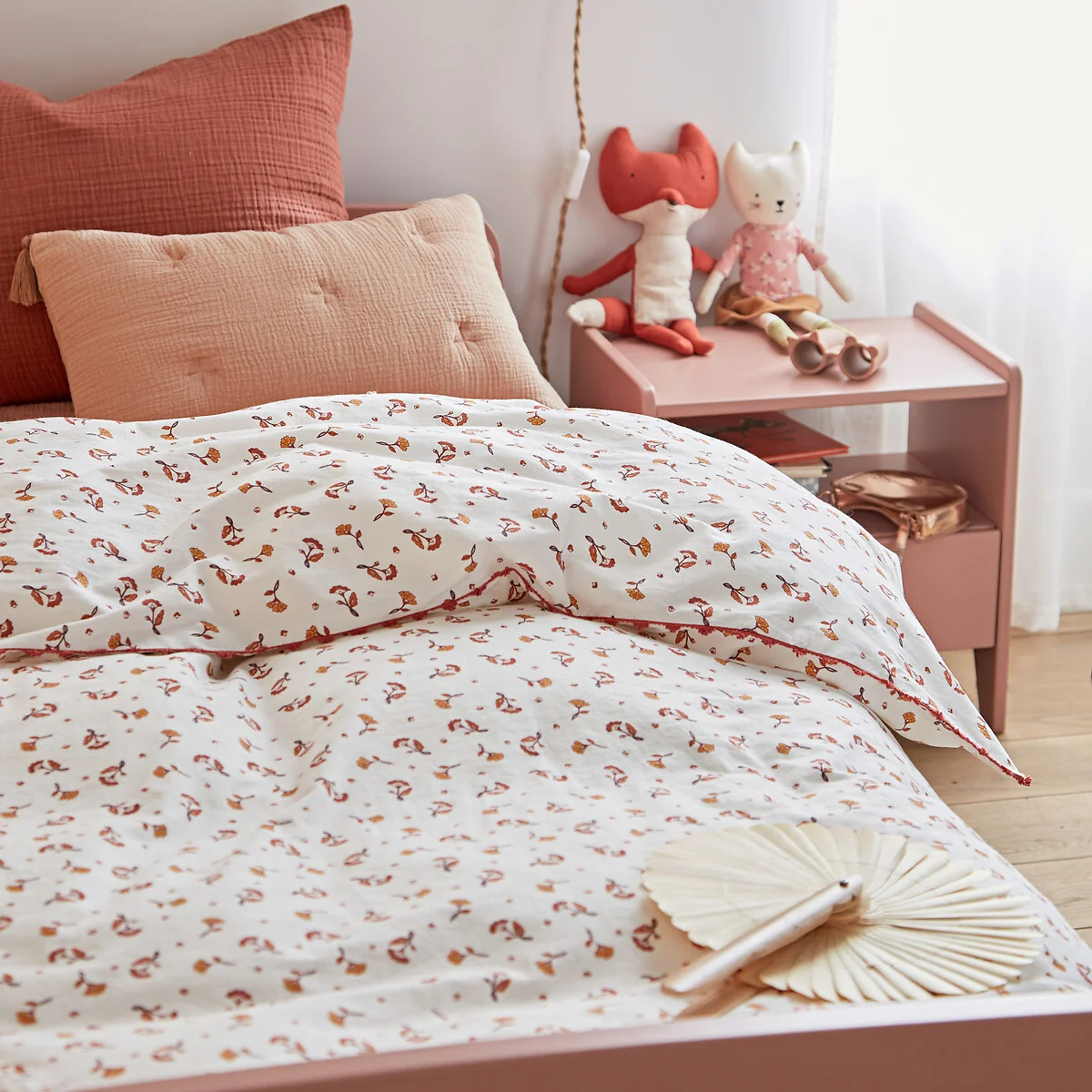 Sabana Floral 100% Washed Cotton Duvet Cover – image 1