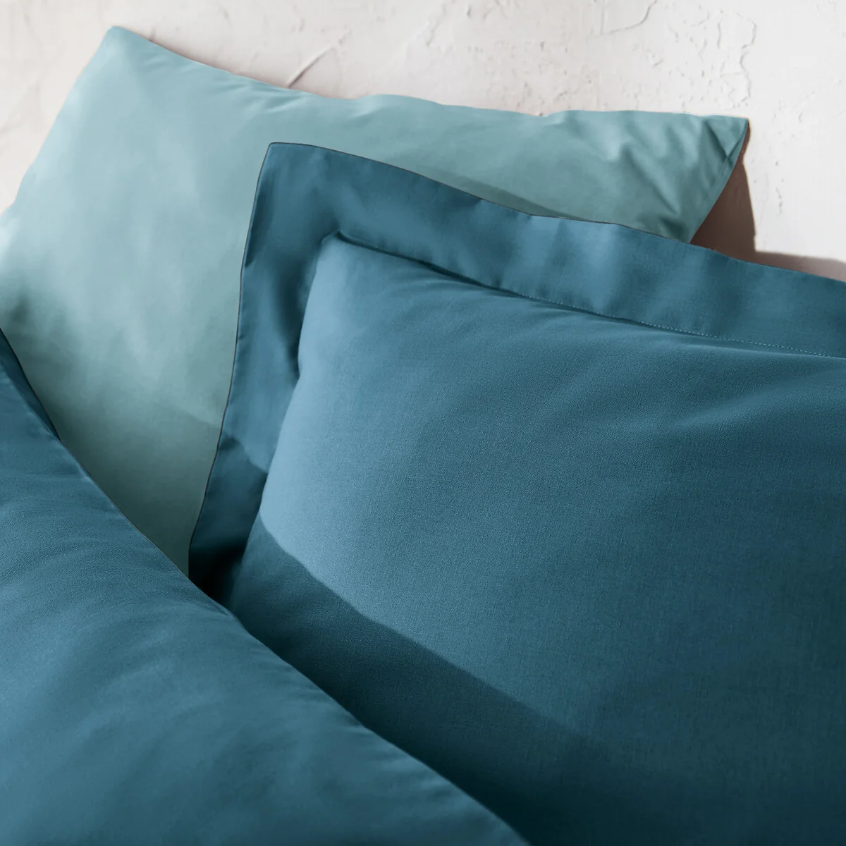 Scénario Plain 100% Cotton Zipped Duvet Cover – image 3