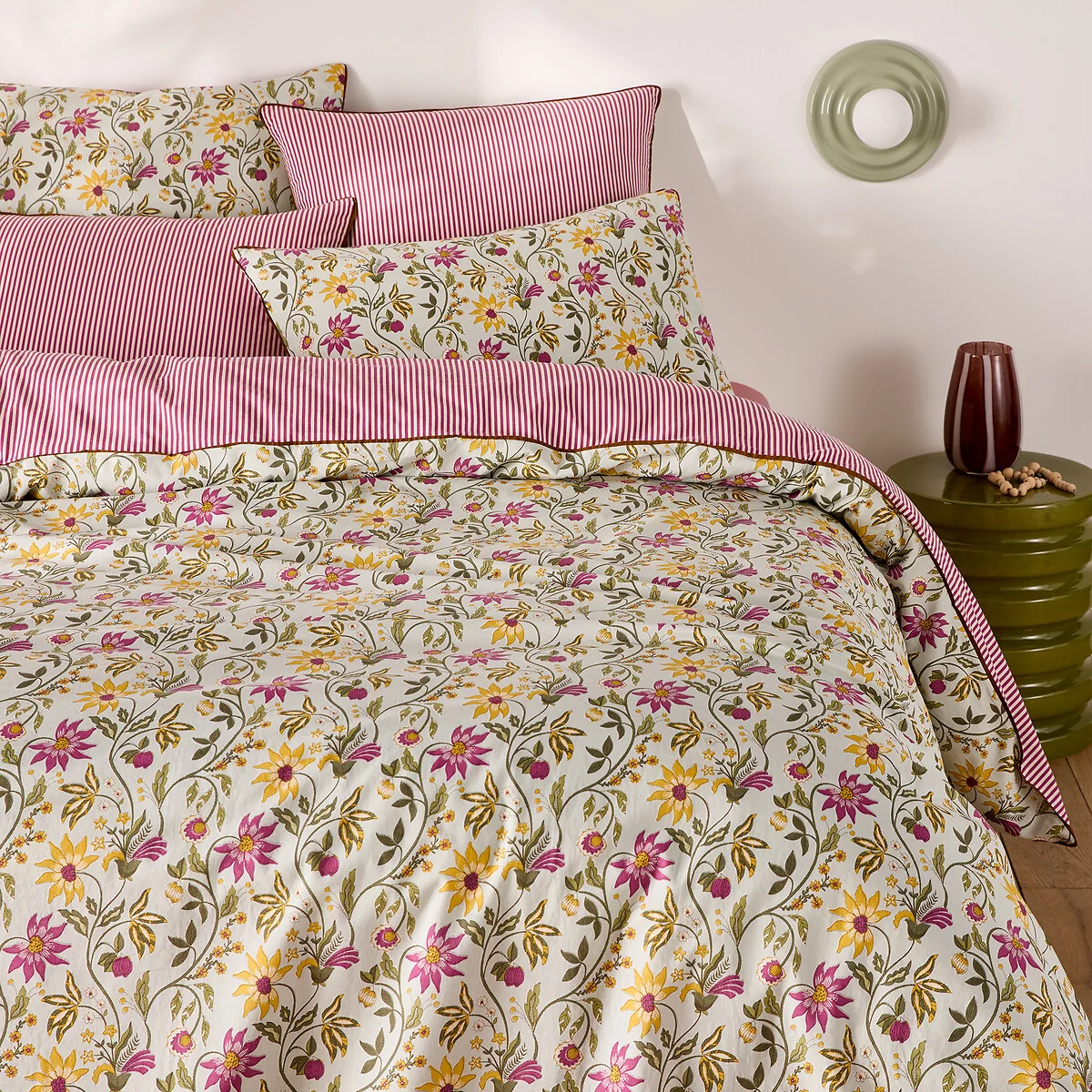 Harney Floral Print Washed Cotton Duvet Cover – image 3